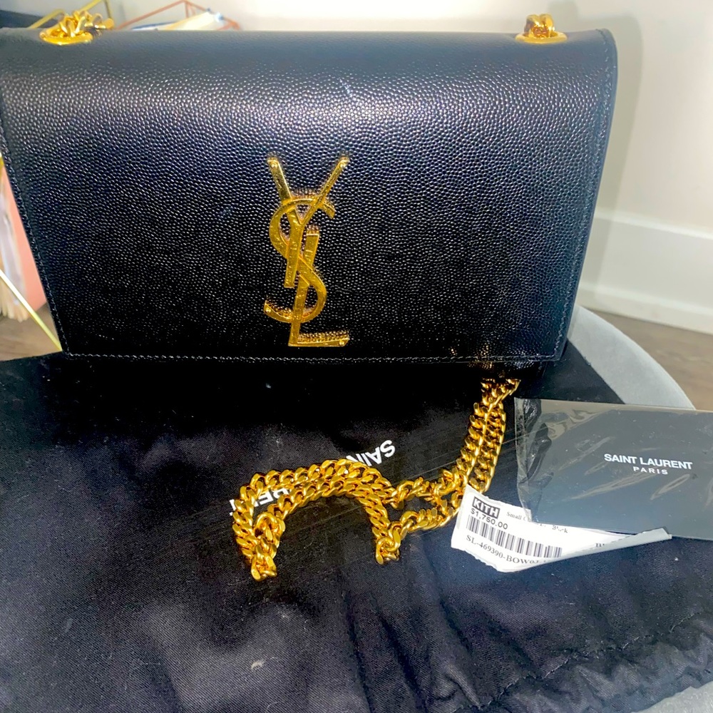 Black YSL Chain Bag